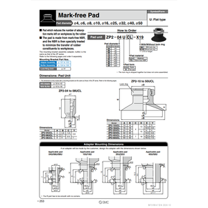 SMC Pneumatics Vacuum <b>Pad</b> ZP2-40UCL <b>Cleaning</b> Equipment Parts - Product Image 1