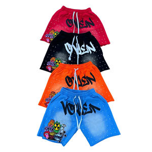 Pantalones Cortos Casuales de Algodón para Hombre, Cintura Media, Secado Rápido, Transpirables, Ecológicos, con Cordón Ajustable, Bordado, Marca Privada - Product Image 1