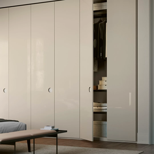 Armoires de chambre à coucher modernes en bois personnalisées JY Project, armoire de chambre à coucher de luxe moderne, meubles de placard en bois pour villa, hôtel, appartement - Product Image 4