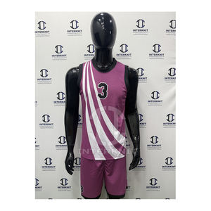 ชุดยูนิฟอร์มบาสเก็ตบอลแบบซับลิเมชั่นสั่งทำพิเศษ สำหรับผู้ชายและผู้หญิง ไซส์พลัส 100% โพลีเอสเตอร์ ป้องกันแบคทีเรีย ระบายอากาศได้ดี แห้งเร็ว ชุดกีฬาสำหรับทีม - Product Image 1