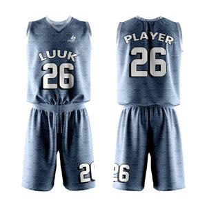 Conjunto de Camiseta y Pantalones Cortos de Baloncesto sin Mangas, Personalizados, Transpirables, que Absorben la Humedad, Talla Grande, 100% Poliéster, Tejido de Malla - Product Image 4