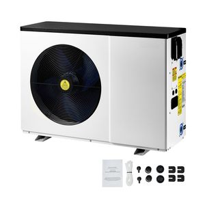 ปั๊มความร้อนไฟฟ้า 51200 BTU สำหรับสระว่ายน้ำ เสียงเบา ให้ความร้อนและความเย็น เหมาะสำหรับสระว่ายน้ำเหนือพื้นดิน 7926 15851GAL สำหรับเครื่องทำความร้อนสระว่ายน้ำ - Product Image 1
