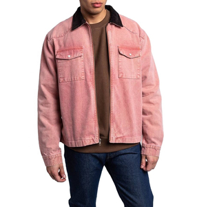 <b>Men's</b> 100% Cotton Canvas <b>Jacket</b> for Winter and Autumn High Street Style Hooded Outdoor <b>Jacket</b> OEM Service Available - Product Image 1