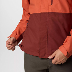 <b>Men's</b> Hooded Color Blocking <b>Jacket</b> Waterproof Polyester Autumn Casual Outdoor Wear - Product Image 5