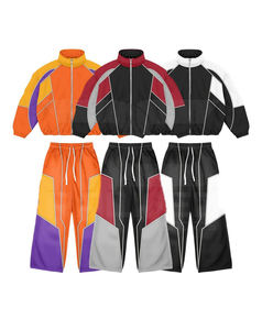 Survêtement coupe-vent de qualité supérieure, pantalon et veste, 100% nylon, panneaux intérieurs en mesh, coupe ample, pour homme - Product Image 5