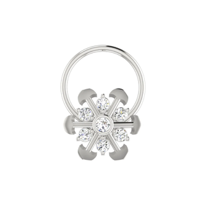 Piercing de nez en diamant naturel Ajretail 0,064 carat avec couleur HI et clarté VS-SI, bijoux fins - Product Image 3