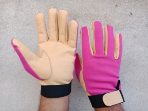 Custom Horse Riding <b>Gloves</b> – Breathable Knitted Mesh Back with Durable Leather Palm Grip <b>Gloves</b> - Product Image 2