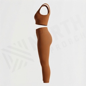 Ensemble de yoga pour femmes, vêtements de fitness, soutien-gorge de sport, leggings, vêtements de sport sans couture, vêtements de sport athlétiques, vêtements d'entraînement, vêtements de sport - Product Image 3