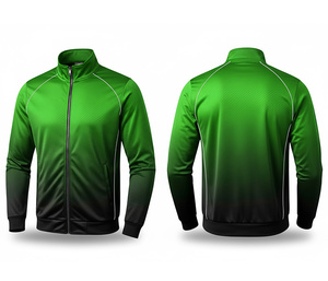 Veste zippée personnalisée avec logo OEM pour les équipes et les clubs, vêtements respirants à séchage rapide |   Tailles Hommes Femmes Jeunes |   Veste d'entraînement - Product Image 3