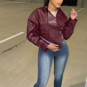 New Women's Unique Waist-Defining <b>Gothic</b> Winter Genuine Leather Solid Color Casual Motorcycle <b>Jacket</b> Asymmetrical Fashion - Product Image 5