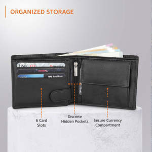 RIMZA INDUSTRIES Cartera de Cuero Genuino Personalizada con Cierre de Cremallera, Porta Tarjetas y Boletos, con Correa para el Hombro, para Hombre y Mujer - Product Image 4