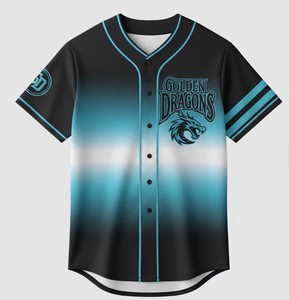 Maillot de baseball pour enfants personnalisé avec impression frontale, manches courtes, antibactérien, séchage rapide, unisexe, pour jeunes - Product Image 2