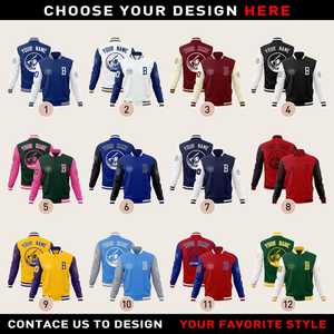 Veste universitaire en cuir et polaire pour homme, coupe classique, col baseball, fermeture éclair, vêtement d'extérieur pour l'hiver - Product Image 4