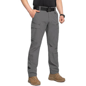 Pantalones Tácticos de Secado Rápido para Hombre, Resistentes al Agua, Ligeros, para Senderismo, Pesca, Trabajo, con Cierre Recto - Product Image 1