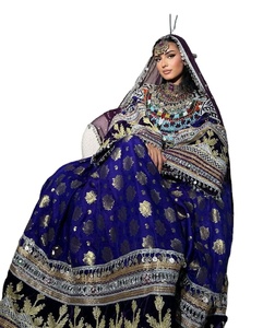 ชุดเดรสสไตล์อัฟกานิสถานสำหรับผู้หญิงชุดเดรสสไตล์วินเทจปักลูกไม้ชนเผ่าพื้นเมืองความยาวคลุมเข่าแบบดั้งเดิมโอกาสพิเศษ - Product Image 1