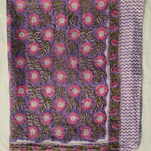 Sarong en coton imprimé à la main, paréo floral, couverture de plage bohème pour femme, 100% coton - Product Image 3