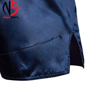 กางเกงมวยไทยระบายอากาศได้ดีพร้อมโลโก้สั่งทำสำหรับผู้ชายและเด็ก ชุดยิวยิตสูสำหรับออกกำลังกายและต่อสู้ ชุดคิกบ็อกซิ่งคุณภาพสูงสำหรับทุกเพศ - Product Image 6