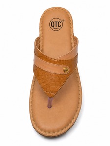 Sandalias Planas de Mujer con Diseño Estampado, Punta Abierta, Parte Superior de PU Raxine Suave, Suela de Raxine, Transpirables, Antideslizantes, Casuales para Metal - Product Image 1