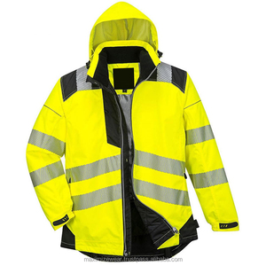 Veste réfléchissante pour travaux de construction personnalisée OEM vente en gros en usine veste de travail haute visibilité vestes de sécurité - Product Image 1