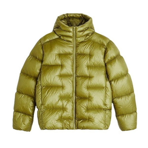 Veste matelassée à capuche bleue pour homme, épaisse, en polyester, style décontracté, fermeture éclair, chaude, pour l'hiver - Product Image 3