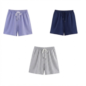 Pantalones cortos de yoga personalizados de talla grande para mujer, de cintura alta con bolsillos delanteros, pantalones cortos para correr, ropa deportiva transpirable - Product Image 4