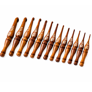 เข็มโครเชต์ไม้บีชขัดเงาคุณภาพพรีเมียมแบบทันสมัย - Product Image 6