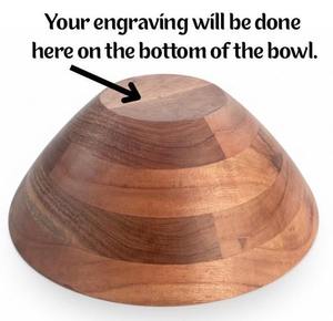 Bol en bois massif de haute qualité, design artisanal écologique, idéal pour les salades de fruits, les soupes et les collations - Product Image 2