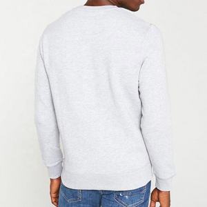 Sudadera polar de poliéster y algodón con logotipo personalizado OEM, sudadera lisa de cuello redondo en blanco, sudadera informal de manga larga de lujo para hombre - Product Image 2