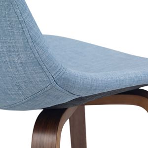 Set di 2 sedie da pranzo Randolph Bentwood in legno curvato, altezza bancone, colore grigio denim - Product Image 3
