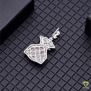 Colgante de Bolsa de Dinero con Diamante Moissanite VVS en Plata de Ley 925, Joyería Hip Hop - Product Image 3