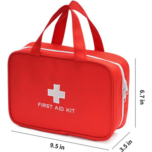 Bolsa de primeros auxilios ligera, duradera, impermeable, de cuero, para almacenamiento de medicamentos de emergencia y viajes, a un precio razonable. - Product Image 3