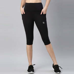 Leggings Capri de Cintura Alta para Mujer, Talla Grande, Elásticos, Pantalones Cortos Casuales para Entrenamiento, Yoga, Running, Fitness, Cómodos para Uso Diario - Product Image 3