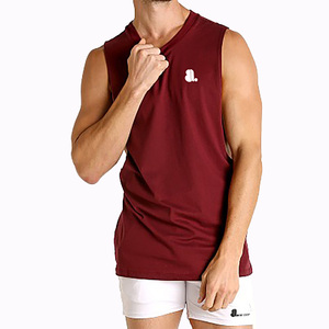 Men Cut Tank <b>Top</b> Sleeveless Fashion Muscle Design Embroidery Cartoon Pattern Front High Street Style Knitted Cotton Bamboo Fiber - Product Image 3