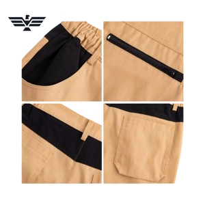 Combinaison de travail unisexe en coton robuste et confortable avec plusieurs poches, design coupe-vent, impression sérigraphique, service OEM - Product Image 5
