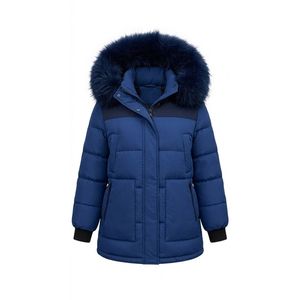 Wholesale Chocolate Brown Puffer Coat Drawstring Waist Elastic Cuffs Heated High Quality Plus Size Women Coats - Product Image 2