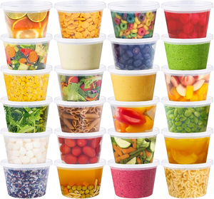 Recipientes de Plástico PP de 16 oz con Tapas, Diseño Moderno, Desechables, para Almacenamiento de Alimentos, Sopa, Comida para Llevar, Recipientes para Llevar Comida - Product Image 4