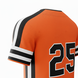 Maillot de baseball orange pour hommes et femmes, uniforme personnalisé avec nom et numéro de l'équipe, sublimation, haute qualité, prix bas, respirant - Product Image 5