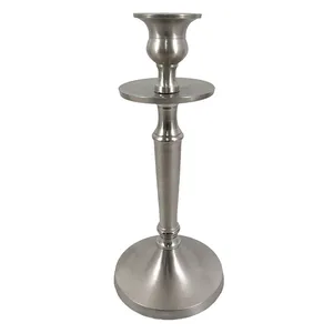 Candelabro Moderno de Metal Plateado con 3 Brazos, Elegante Candelabro de Aluminio, Centro de Mesa Decorativo para el Hogar - Product Image 2