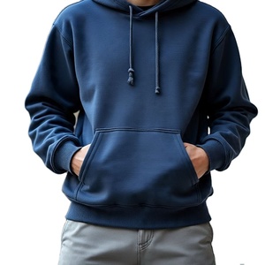 Sweats à capuche unisexes 100% coton, respirants, anti-rétrécissement, doublés, à motif uni, tricotés, à fermeture éclair, écologiques, élégants et confortables - Product Image 1