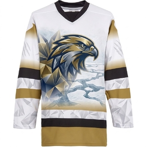 Maillot de hockey sur glace personnalisé avec design sublimé, tissu respirant pour l'entraînement et la compétition des équipes - Product Image 2