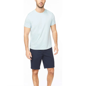 Ensemble de shorts décontractés pour hommes de haute qualité, t-shirt 100% coton, respirant, léger, confortable, à porter tous les jours, ensemble deux pièces - Product Image 1
