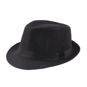 Chapeau Fedora en polyester tendance pour femmes et hommes, style classique, décontracté, à large bord, chapeau jazz - Product Image 5