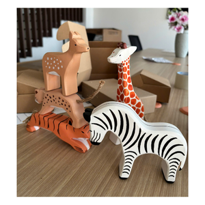 Eco-Friendly <b>Wooden</b> Animal Sculpture Toys Mixed Decorative <b>Wooden</b> Chip Art <b>Pieces</b> - Product Image 6