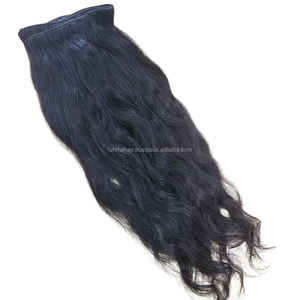 Paquetes de cabello Remy virgen recto natural indonesio Extensiones de cabello de trama sin enredos alineados con cutícula sin químicos - Product Image 1