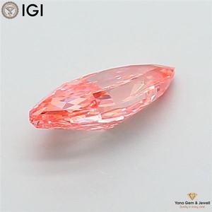 เพชรทรงมาร์คีส์ 2.50 กะรัต พร้อมใบรับรอง IGI เพชร CVD ที่เพาะเลี้ยงในห้องปฏิบัติการ ความสะอาดระดับ VS2 สีชมพูสดใส สำหรับแหวนสไตล์หรูหราสง่างาม - Product Image 5