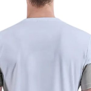 Custom Color Block T <b>Shirt</b> Men Casual Short Sleeve Crew Neck Cotton Streetwear Fashion Blank Wholesale Manufacturer - Product Image 4