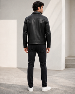 Best Quality Men's Genuine Leather <b>Bomber</b> <b>Jacket</b> New <b>Suede</b> Waterproof Windproof Breathable Classic Style Custom - Product Image 4