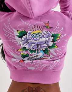 Sudadera Corta para Mujer, 500 GSM, Corte y Confección Oversize, Lavado Ácido, Sudadera Corta de Gran Peso (500gsm) con Efecto Desgastado - Product Image 6