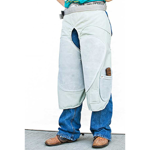 Wholesale new Quality product Equestrian <b>Chaps</b> Nonwoven Felt Light Gray Adjustable Fit Men Women <b>Riding</b> Gear - Product Image 1