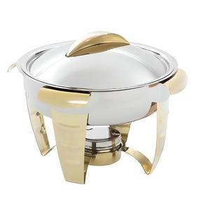 Recipiente para Calentar Comida Tipo Buffet, Rectangular, Acabado Dorado, de Acero Inoxidable, con Tapa, para Catering, Hotel, Hogar, Servicio de Banquetes - Product Image 2